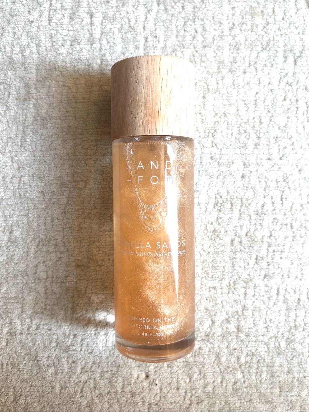 New Sand+ Fog Vanilla Sands Shimmer Hair &
Body Perfume